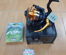 Máy câu ALVION STR size 6000 khuyến mại cước Daiwa 100m